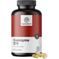Produktbild von HealthyWorld Coenzym Q10 Ubiquinon 200 mg Kapseln vegan glutenfrei laktosefrei 120 Stück
