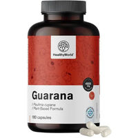 Produktbild von HealthyWorld Guarana 4800 mg Kapseln vegan 180 Stück