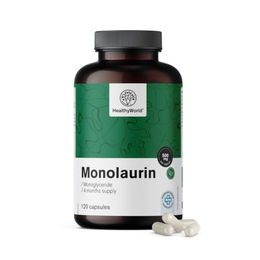 HealthyWorld Monolaurin vegane Kapseln ohne Zusatzstoffe 120 Stück – Bild 1 von 7