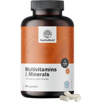 Produktbild von HealthyWorld Multivitamine und Mineralien Kapseln vegan ohne Zusatzstoffe