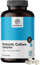 HealthyWorld Probiotic Culture Komplex mikrobiologischer Kulturen ohne Zusatzstoffe 120 Kapseln – Bild 1 von 1
