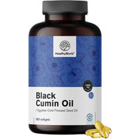 Produktbild von HealthyWorld Schwarzkümmelöl Kapseln ohne Zusatzstoffe 360 Stück