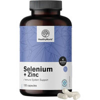 Produktbild von HealthyWorld Selen und Zink Kapseln vegan 120 Stück