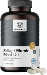 HealthyWorld Shilajit Mumie 10:1 Mineralstoff-Komplex Kapseln vegan ohne Zusatzstoffe 120 Stück – Bild 1 von 1