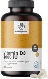 HealthyWorld Vitamin D3 4000 IE Tabletten – Bild 1 von 1