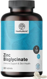 HealthyWorld Zinkbisglycinat 15 mg Tabletten 365 Stück – Bild 1 von 1