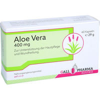 Produktbild von Hecht Pharma Aloe Vera 400 mg Kapseln 60 Stück glutenfrei laktosefrei