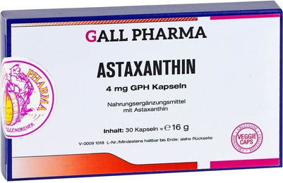 Hecht Pharma Astaxanthin 4 mg Kapseln glutenfrei und laktosefrei 30 Stück – Bild 1 von 2