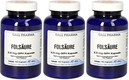 Hecht-Pharma Folsäure 2,5 mg Kapseln für Schwangere und Stillende 180 Stück – Bild 1 von 2