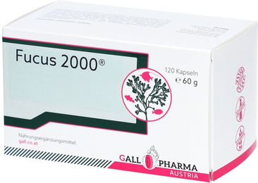Hecht Pharma Fucus 2000 Kapseln mit Kelp Braunalge, 120 Kapseln, glutenfrei, laktosefrei und zuckerfrei für Erwachsene – Bild 1 von 2