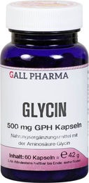 Hecht Pharma Glycin 500 mg Kapseln 60 Stück glutenfrei und laktosefrei – Bild 1 von 2