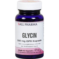Produktbild von Hecht Pharma Glycin 500 mg Kapseln 60 Stück glutenfrei und laktosefrei