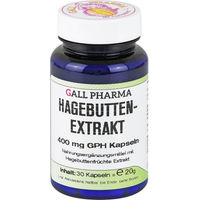Produktbild von Hecht Pharma Hagebuttenextrakt 400 mg Kapseln 30 Stück laktosefrei und glutenfrei
