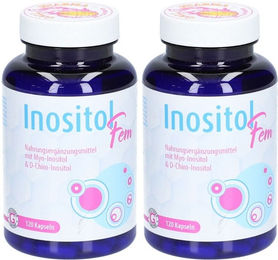 Hecht Pharma Inositol Fem Kapseln für Frauen glutenfrei und laktosefrei 120 Stück – Bild 1 von 1
