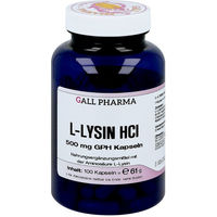 Produktbild von Hecht Pharma L-Lysin 500 mg Kapseln 100 Stück glutenfrei und laktosefrei
