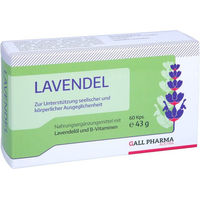 Produktbild von Hecht Pharma Lavendelöl Kapseln 60 Stück glutenfrei und laktosefrei