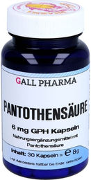 Hecht Pharma Pantothensäure 6 mg Kapseln 30 Stück glutenfrei und laktosefrei – Bild 1 von 2