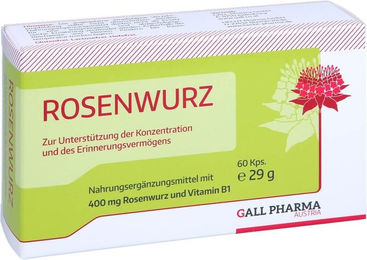 Hecht Pharma Rosenwurz Rhodiola Rosea 400 mg Kapseln 60 Stück – Bild 1 von 1