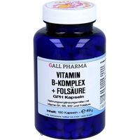 Produktbild von Hecht Pharma Vitamin B Komplex mit Folsäure Kapseln 180 Stück für Erwachsene