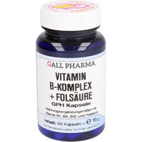 Produktbild von Hecht Pharma Vitamin B Komplex mit Folsäure Kapseln glutenfrei und laktosefrei 60 Stück