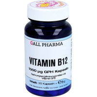 Produktbild von Hecht Pharma Vitamin B12 1000 µg Kapseln 30 Stück glutenfrei und laktosefrei für Erwachsene