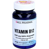 Produktbild von Hecht Pharma Vitamin B12 500 µg Kapseln 60 Stück
