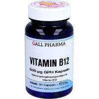 Produktbild von Hecht Pharma Vitamin B12 500 µg Kapseln 90 Stück