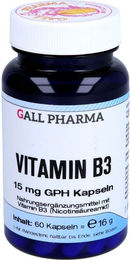 Hecht Pharma Vitamin B3 Niacin 15 mg Kapseln 60 Stück glutenfrei und laktosefrei für Erwachsene – Bild 1 von 2
