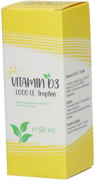 HECHT Pharma Vitamin D3 1000 I.E. Bio Tropfen für Erwachsene – Bild 1 von 1