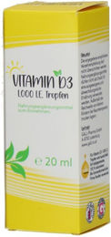 Hecht Pharma Vitamin D3 1000 I.E. Bio Tropfen für Erwachsene – Bild 1 von 1
