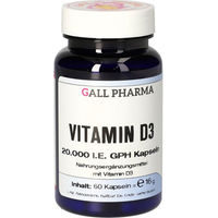 Produktbild von Hecht Pharma Vitamin D3 20.000 IE Kapseln 60 Stück