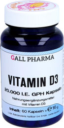 Hecht Pharma Vitamin D3 20000 IE Kapseln für Erwachsene glutenfrei und laktosefrei 60 Stück – Bild 1 von 1