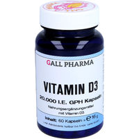 Produktbild von Hecht Pharma Vitamin D3 20000 IE Kapseln für Erwachsene glutenfrei und laktosefrei 60 Stück
