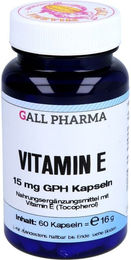 Hecht Pharma Vitamin E 15 mg Kapseln 60 Stück glutenfrei und laktosefrei für Erwachsene – Bild 1 von 2