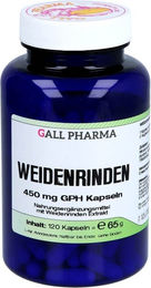 Hecht Pharma Weidenrinde 450 mg Kapseln glutenfrei laktosefrei hefefrei – Bild 1 von 2