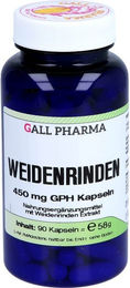 Hecht Pharma Weidenrinden 450 mg Kapseln 90 Stück glutenfrei laktosefrei hefefrei – Bild 1 von 2