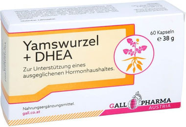 Hecht Pharma Yamswurzel und DHEA 25 mg Kapseln 60 Stück – Bild 1 von 1