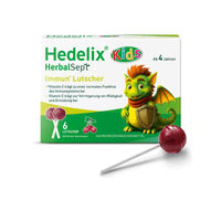 Produktbild von Hedelix HerbalSept Immun Lutschtabletten mit Calciumascorbat für Kinder und Erwachsene 6 Stück