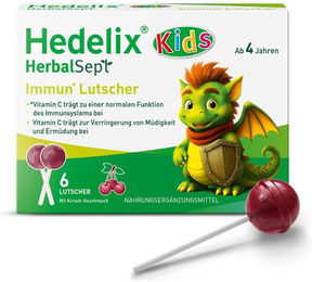 Hedelix HerbalSept Immun Lutschtabletten mit Calciumascorbat für Kinder und Erwachsene – Bild 1 von 2
