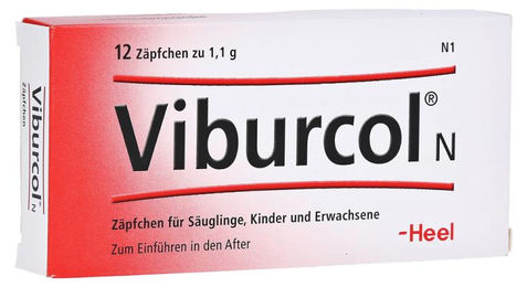 Heel Viburcol Zäpfchen ohne Zusatzstoffe 12 Stück – Bild 1 von 1