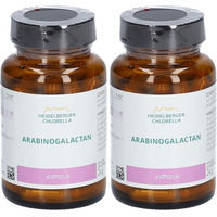 Produktbild von Heidelberger Chlorella Arabinogalactan Kapseln vegan glutenfrei laktosefrei ohne Zusatzstoffe