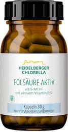 Heidelberger Chlorella Folsäure Aktiv plus Vitamin B12 Aktiv Kapseln für Schwangere und Stillende 60 Kapseln – Bild 1 von 1