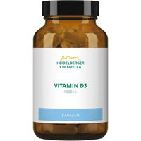 Produktbild von Heidelberger Chlorella GmbH Vitamin D3 Kapseln 1000 IE vegan für Erwachsene 60 Kapseln