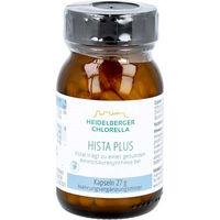 Produktbild von Heidelberger Chlorella Hista Plus Kapseln mit L-Tryptophan und B-Komplex vegan glutenfrei laktosefrei