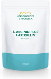 Heidelberger Chlorella L-Arginin plus L-Citrullin mit Vitamin C Kapseln vegan glutenfrei laktosefrei 360 Stück – Bild 1 von 1