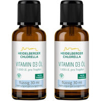 Produktbild von Heidelberger Chlorella Vitamin D3 Öl Tropfen für Erwachsene 1000 IE 60 ml