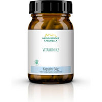 Produktbild von Heidelberger Chlorella Vitamin K2 MK-7 Kapseln vegan glutenfrei laktosefrei ohne Zusatzstoffe