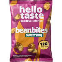 Produktbild von hello taste Bean Bites Protein-Chips Sweet BBQ vegan Kügelchen