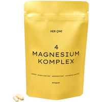 Produktbild von HER ONE 4 Magnesium Komplex Kapseln vegan zuckerfrei glutenfrei laktosefrei für Frauen und Sportler