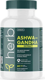 Herb Ashwagandha Extrakt 200 mg Vegan Kapseln 60 Stück – Bild 1 von 2